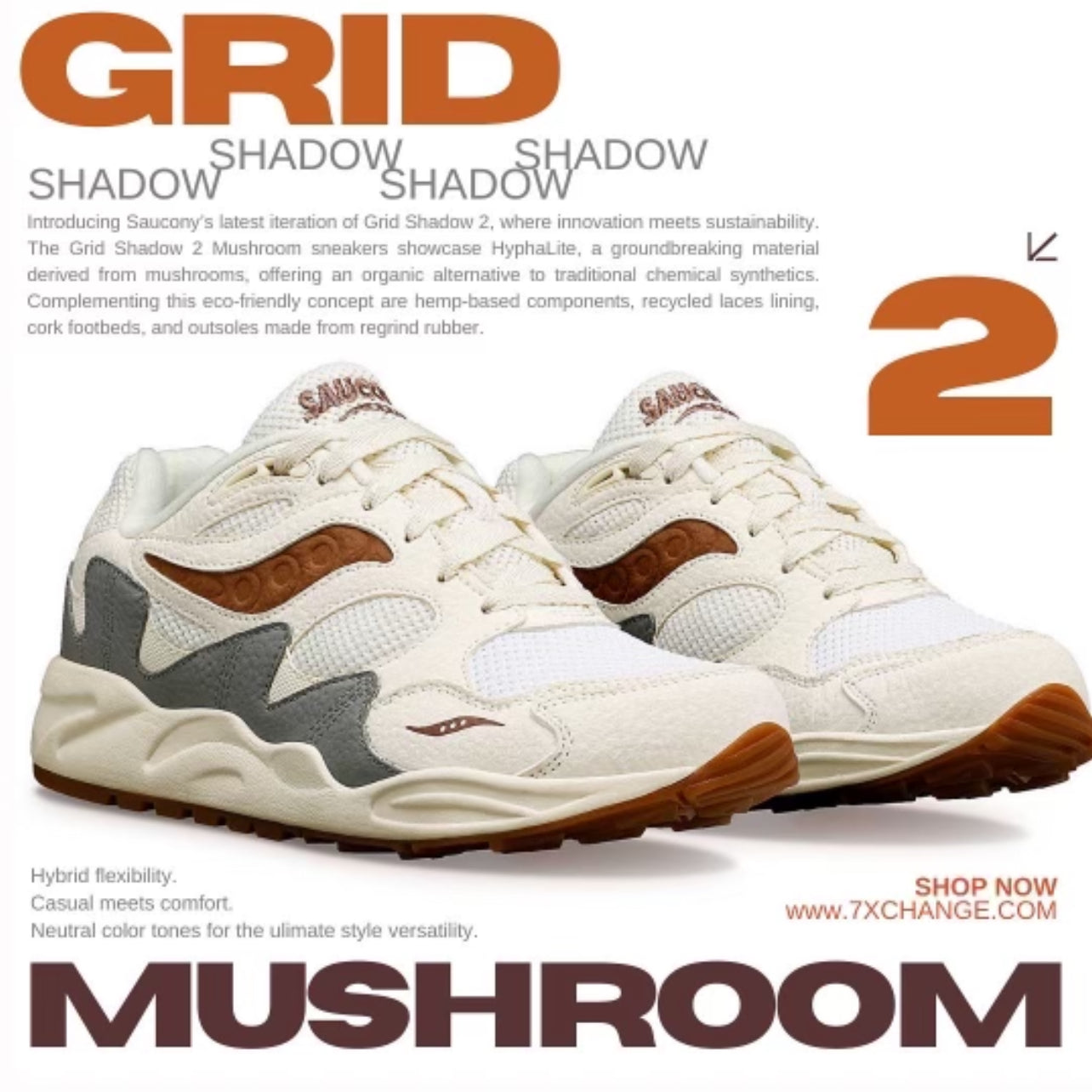 NOW AVAILABLE: Saucony Grid Shadow 2 "Mushroom"